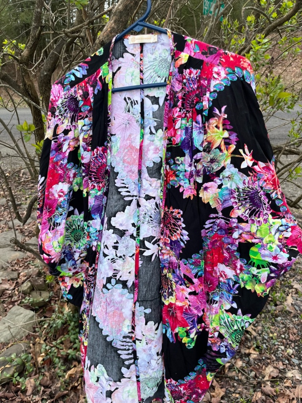 Vibrant Floral Shacket Multicolor